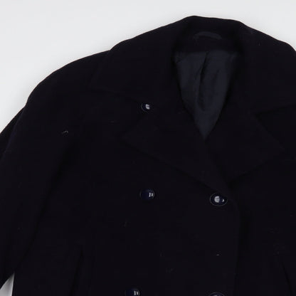 Canda Womens Blue   Pea Coat Coat Size 12  Button