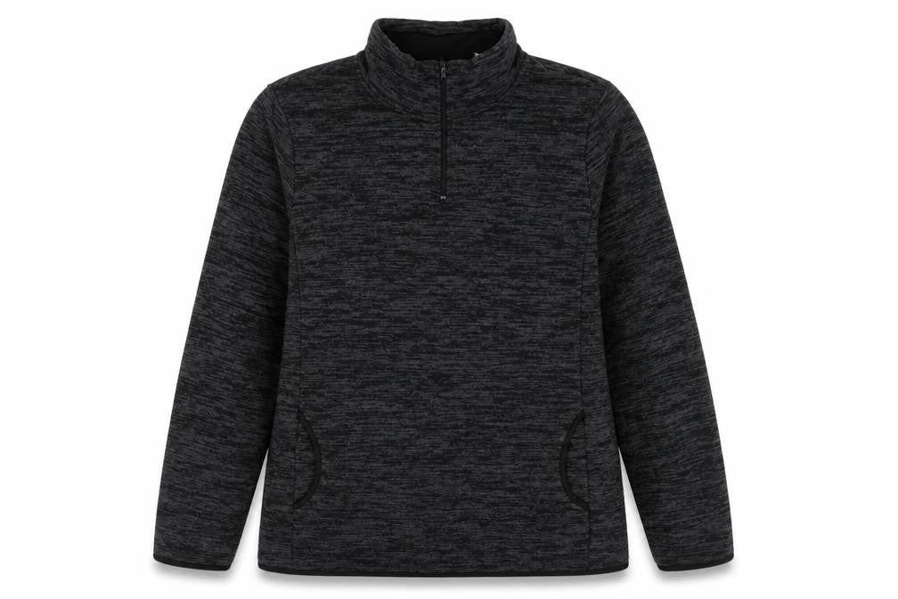 Preworn Womens Grey  Polyester Pullover Sweatshirt Size L  Zip