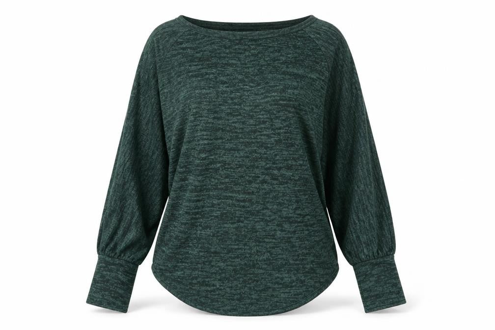 Preworn Womens Green Round Neck  Viscose Pullover Jumper Size S
