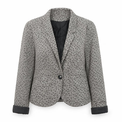 Divided Womens Brown Collared Polka Dot Polyester Cardigan Jumper Size 10