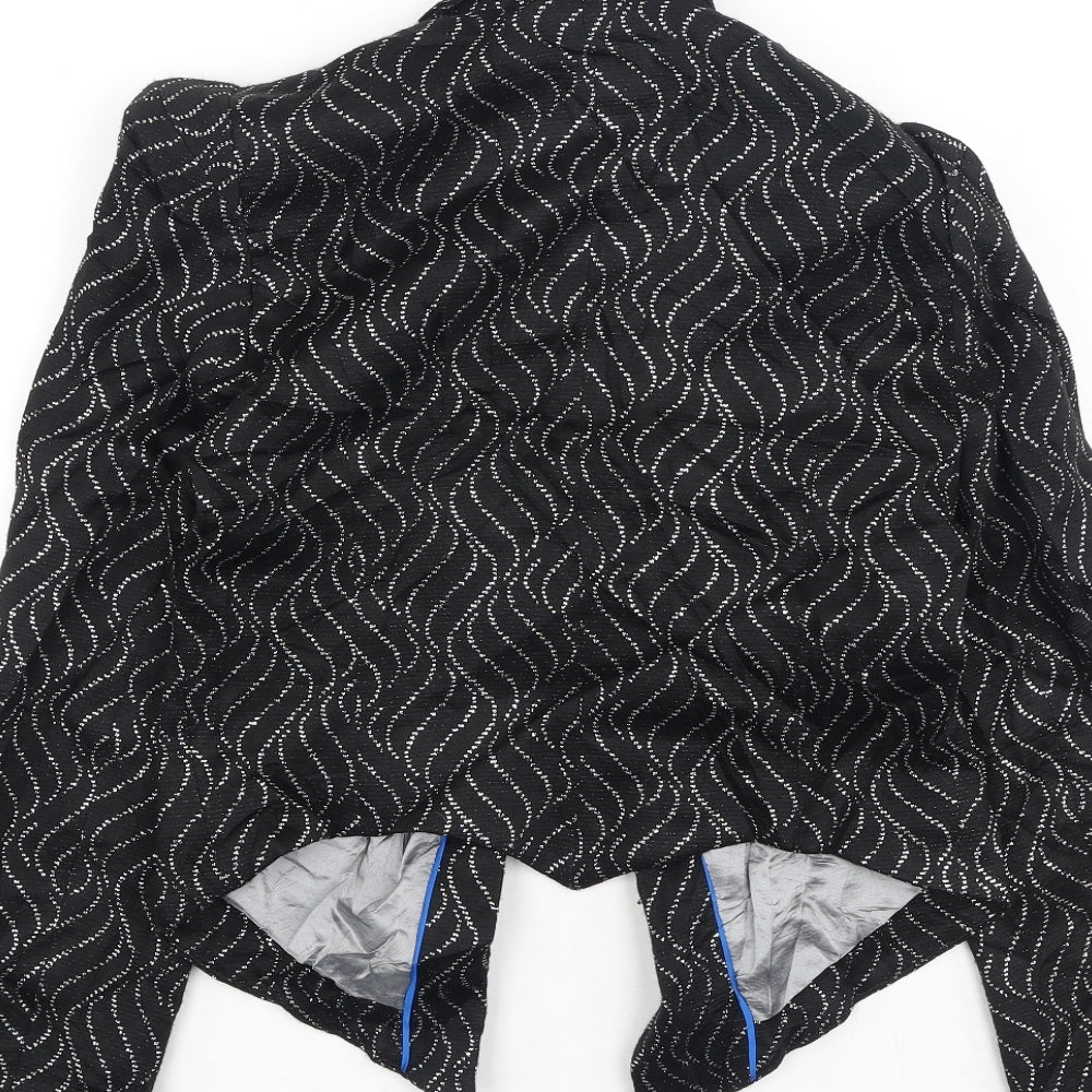 NEXT Womens Black Geometric  Jacket  Size 10