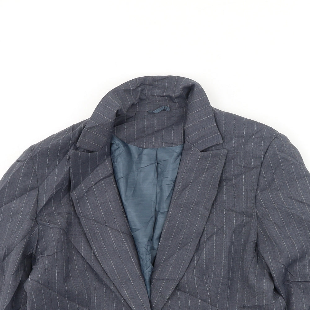 Dorothy Perkins Womens Grey Striped  Jacket  Size 12