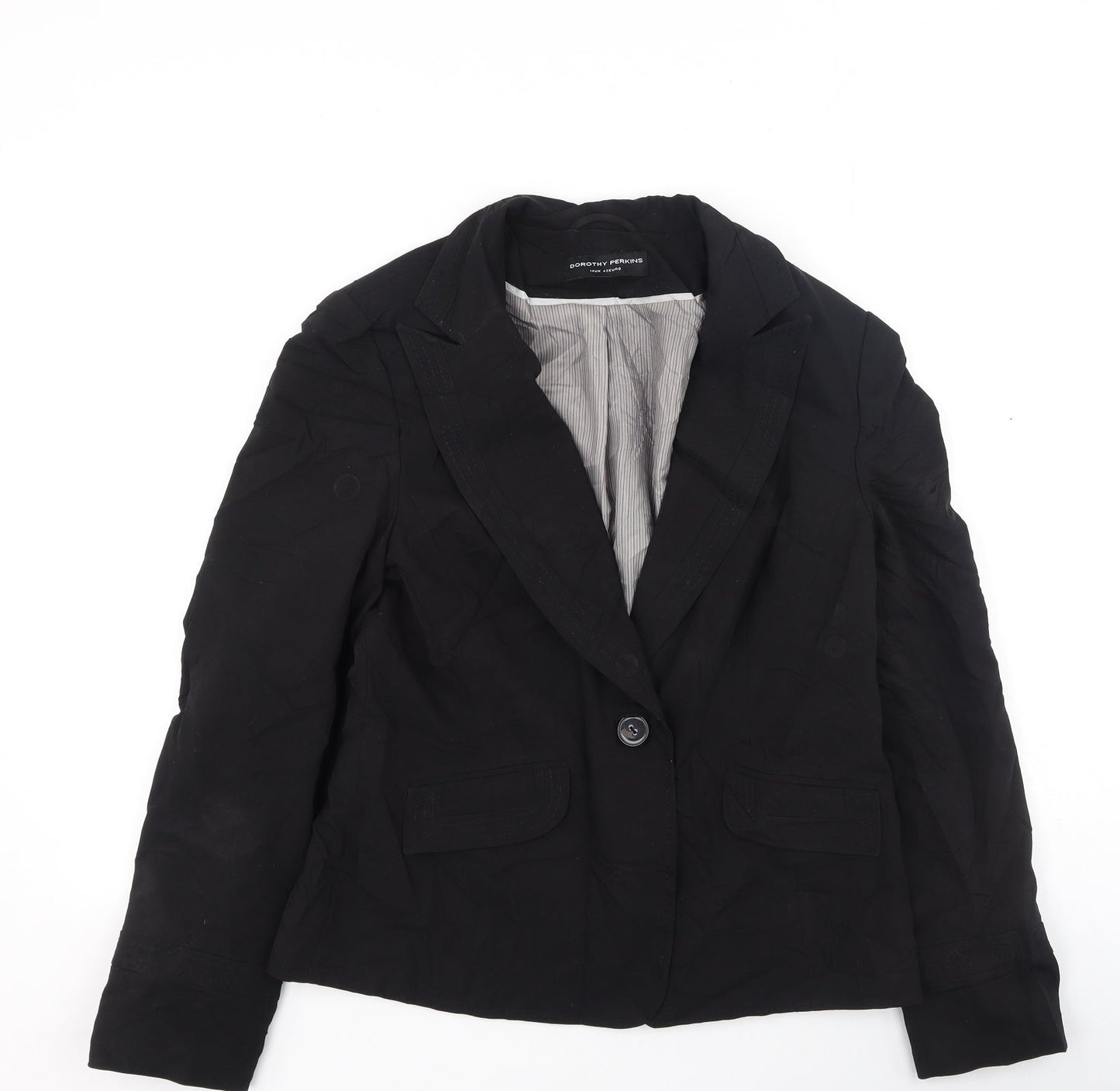Dorothy Perkins Womens Black   Jacket  Size 14