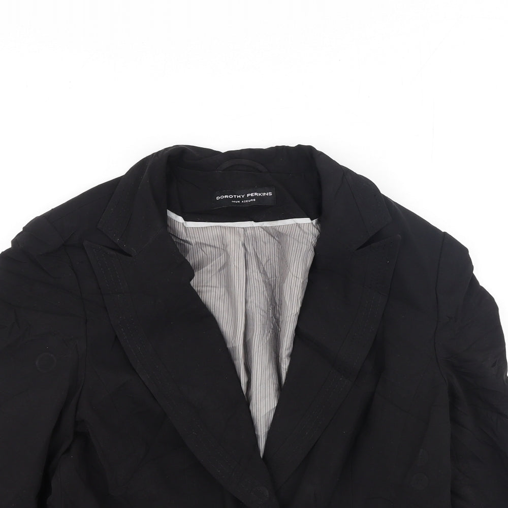 Dorothy Perkins Womens Black   Jacket  Size 14