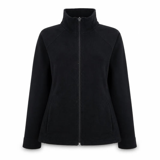 Marks & Spencer Womens Black High Neck  Cotton Full Zip Jumper Size 10