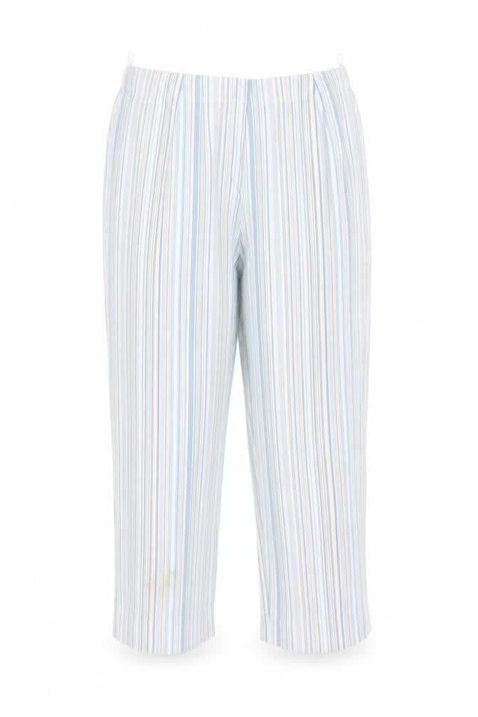 woolworths Womens Multicoloured Striped Polyester Trousers  Size 10 L25 in Regular