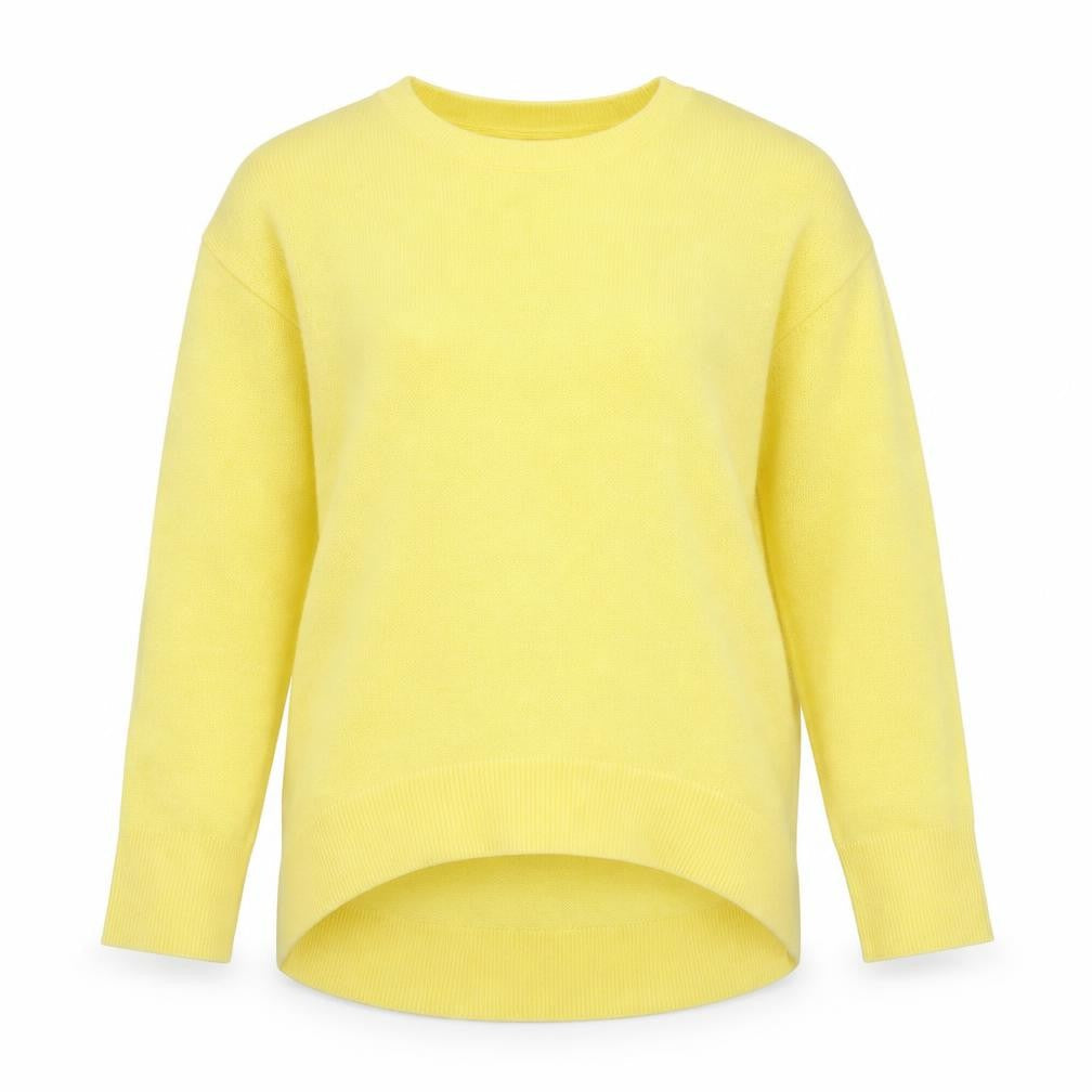 Primark Womens Yellow Round Neck  Acrylic Pullover Jumper Size XS