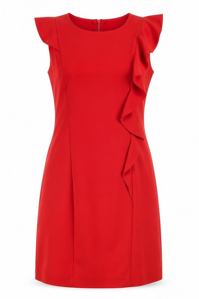Soaked Womens Red  Polyester A-Line  Size XS  Crew Neck Zip