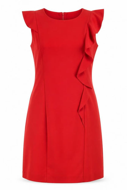Soaked Womens Red  Polyester A-Line  Size XS  Crew Neck Zip