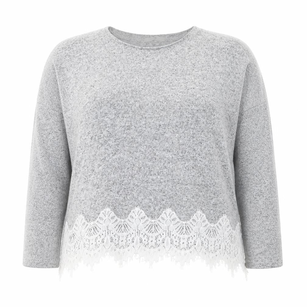 George Womens Grey Round Neck  Viscose Pullover Jumper Size 16