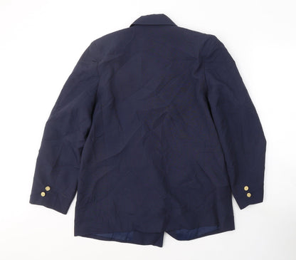 Citilities Womens Blue  Polyester Jacket Suit Jacket Size 14