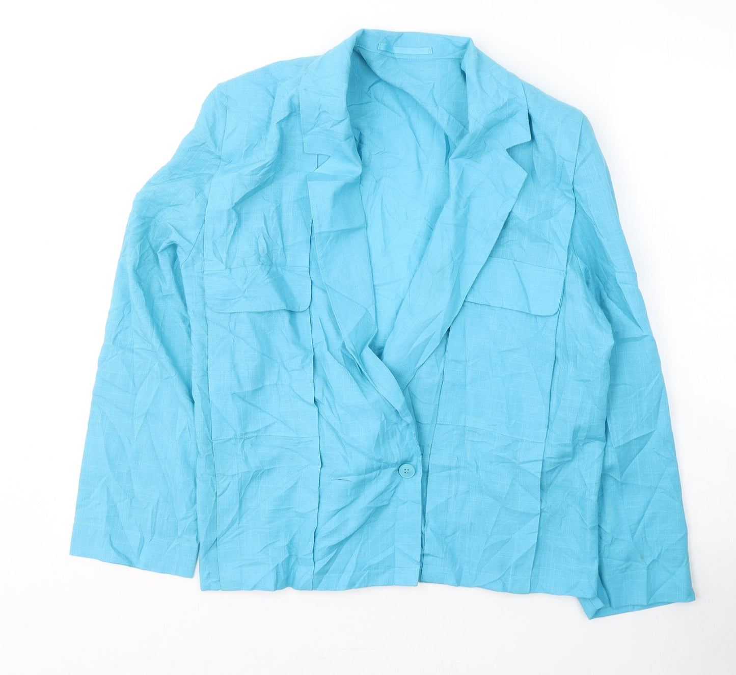 NEXT Womens Blue   Jacket Blazer Size 14  Button