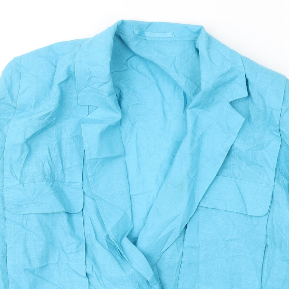 NEXT Womens Blue   Jacket Blazer Size 14  Button