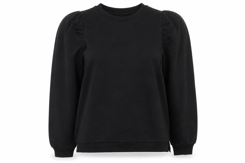 George Womens Black  Cotton Pullover Sweatshirt Size S
