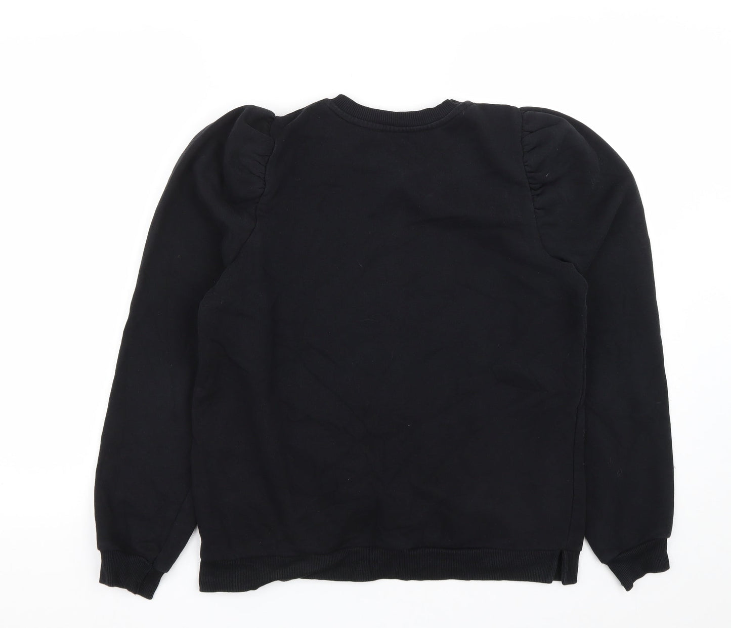 George Womens Black  Cotton Pullover Sweatshirt Size S