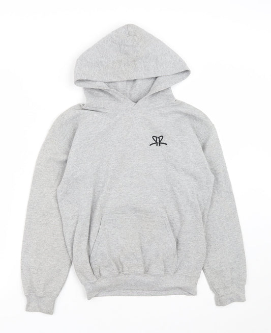 OverRide Boys Grey  Cotton Pullover Hoodie Size M   - OverRide SkatePark