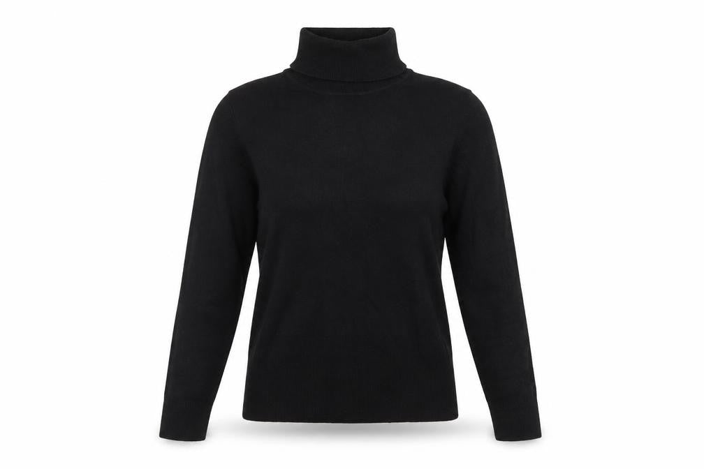 Key West Womens Black Roll Neck  Acrylic Pullover Jumper Size M   - Size 14-16