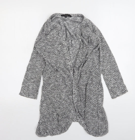 Rock & Rags Womens Grey V-Neck  Viscose Cardigan Jumper Size S