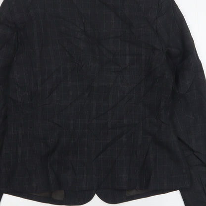 Atmosphere Womens Grey Check Polyester Jacket Suit Jacket Size 14