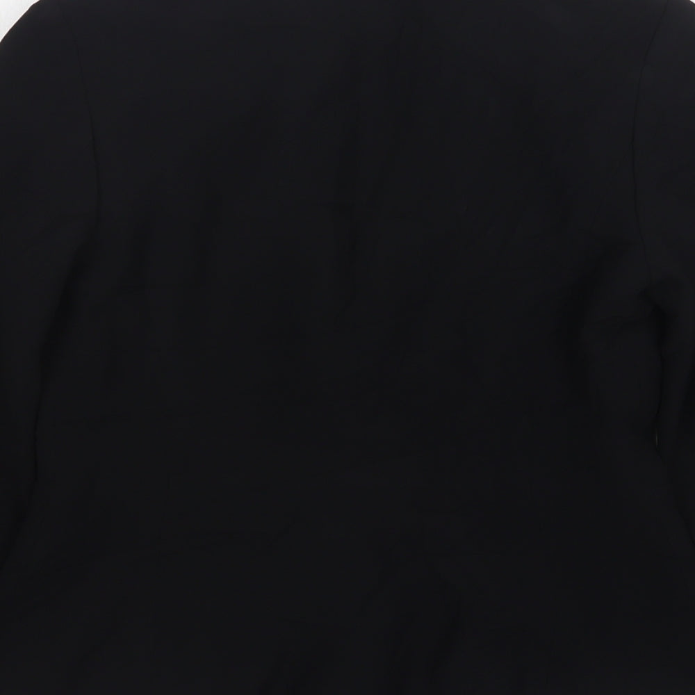 Autograph Womens Black  Wool Jacket Blazer Size 8