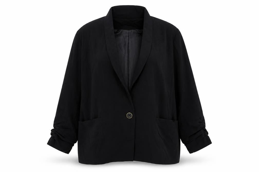 Love Label  Womens Black  Polyester Jacket Suit Jacket Size 12