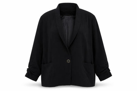 Love Label  Womens Black  Polyester Jacket Suit Jacket Size 12