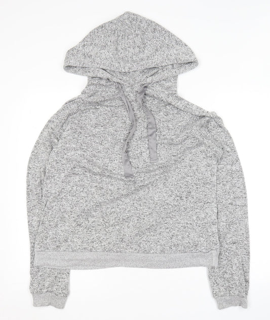 NEXT Womens Grey  Viscose Pullover Hoodie Size M