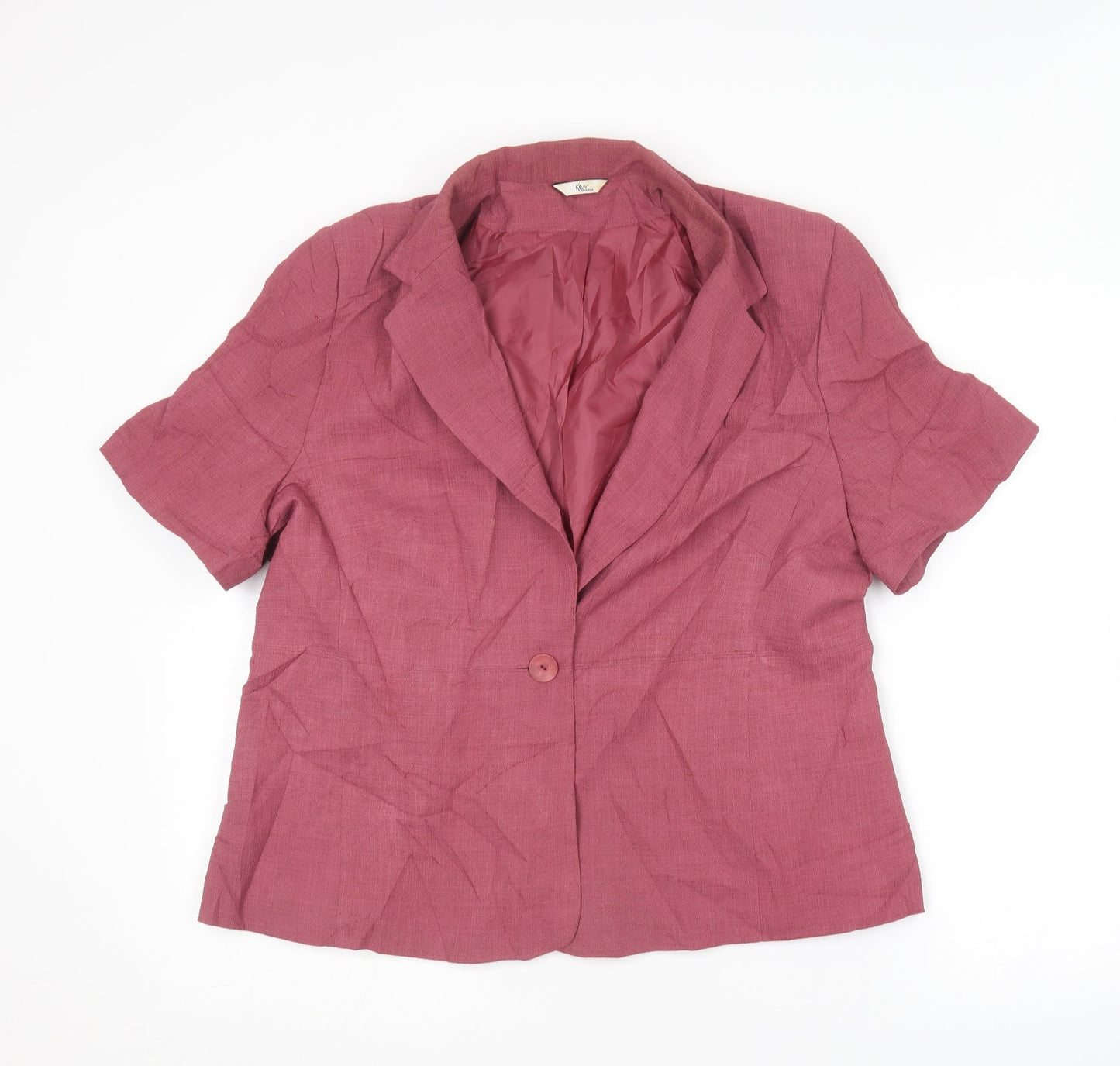 Kliss Collection Womens Pink   Jacket  Size 18