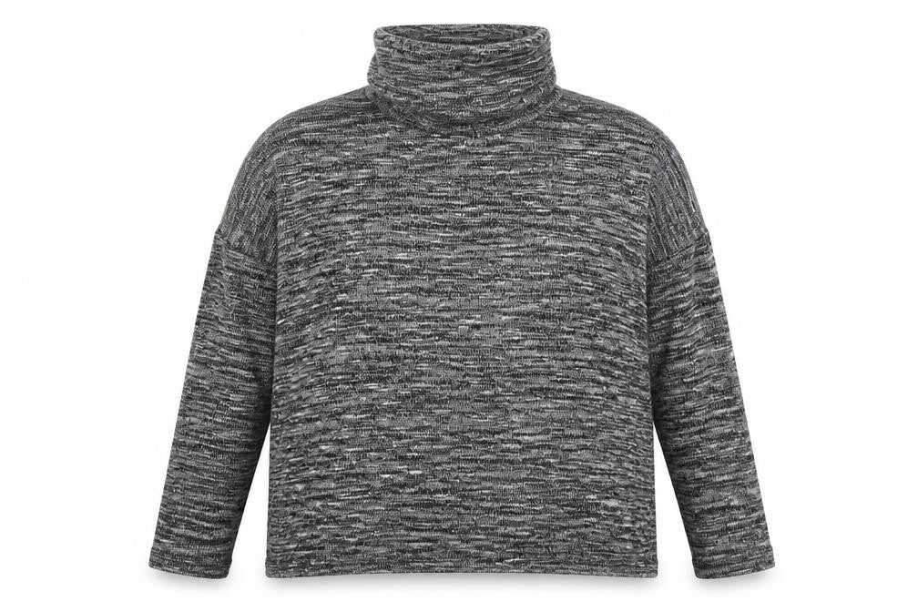 Primark Womens Grey Roll Neck  Viscose Pullover Jumper Size 6