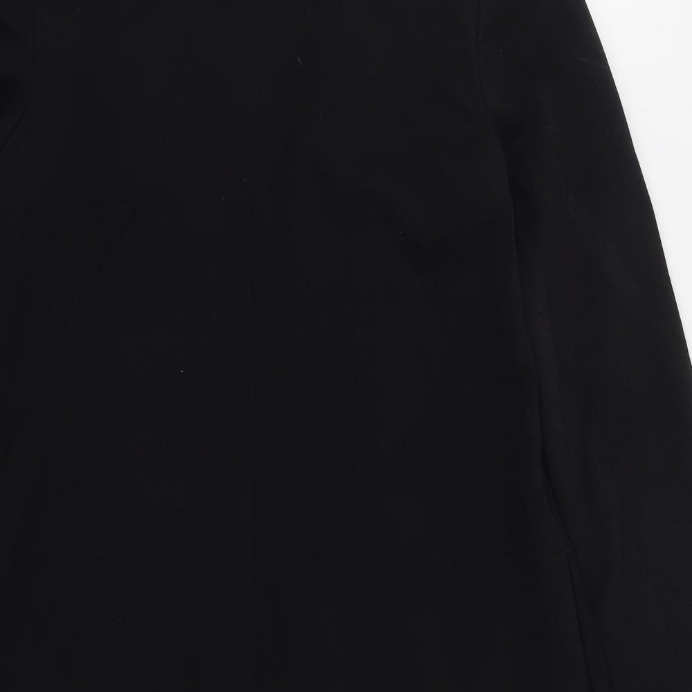Debenhams Womens Black   Jacket  Size 12  Hook & Eye