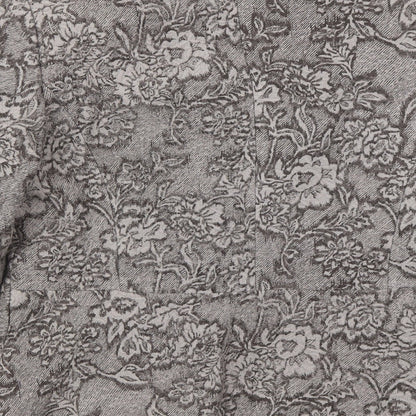 Alex & Co Womens Brown Floral  Jacket  Size 12  Button