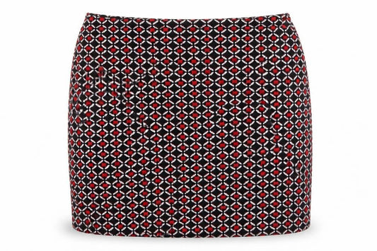Lipsy Womens Multicoloured Geometric Polyester A-Line Skirt Size 26 in