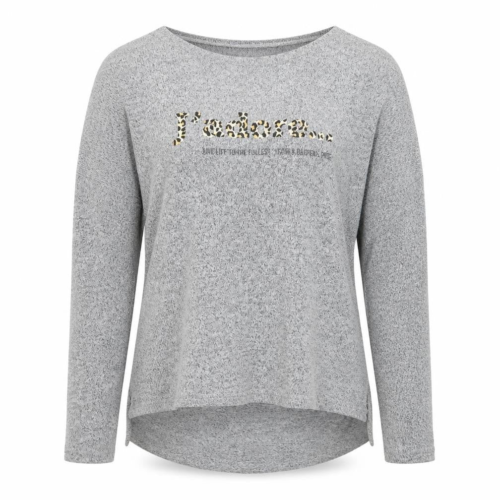 River Island Womens Grey Round Neck  Polyester Pullover Jumper Size 8   - J'adore