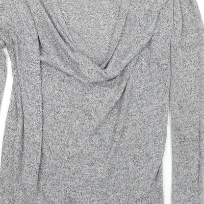 River Island Womens Grey Round Neck  Polyester Pullover Jumper Size 8   - J'adore