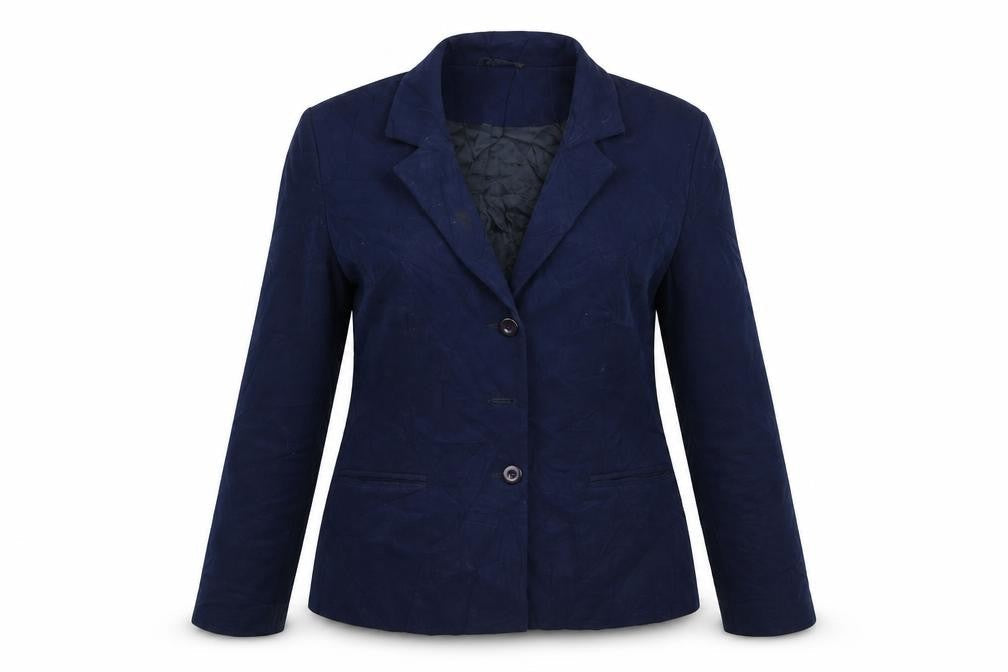 Warp & Weft Womens Blue   Jacket Blazer Size 16