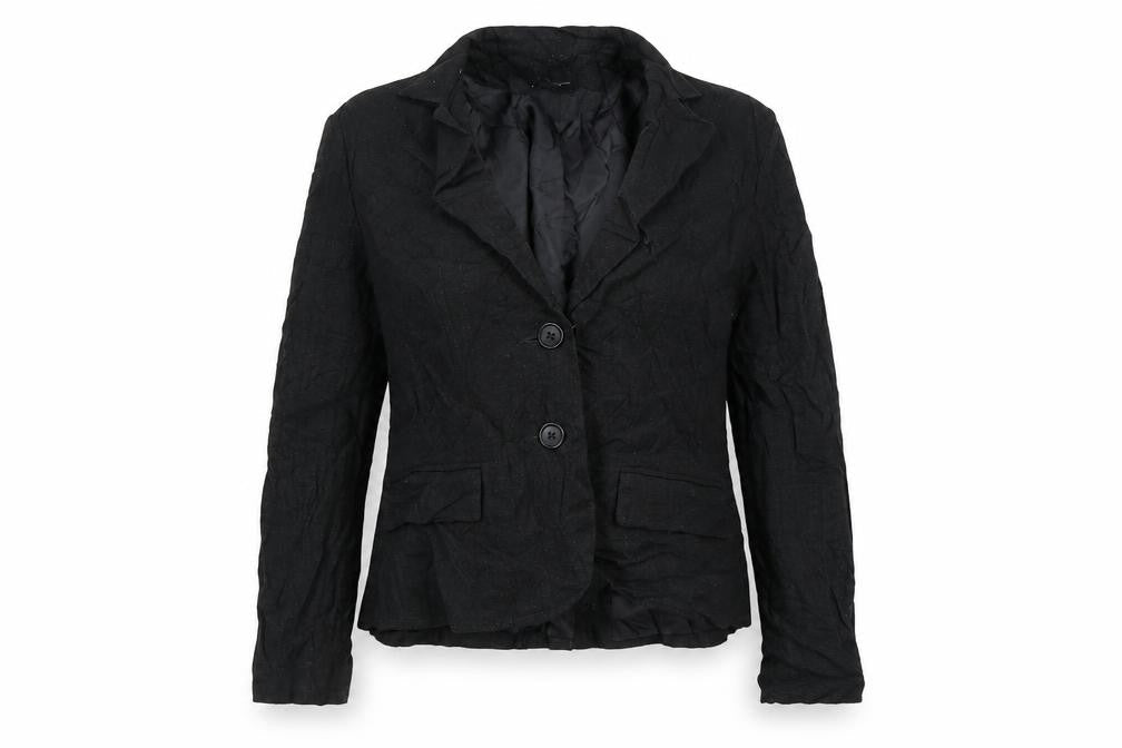 Evie Womens Black Striped  Jacket Blazer Size 14