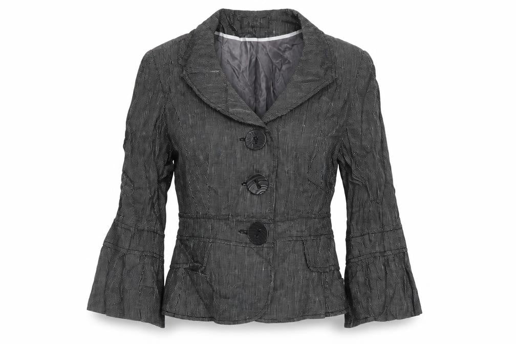 Principles Womens Grey Geometric  Jacket Blazer Size 8