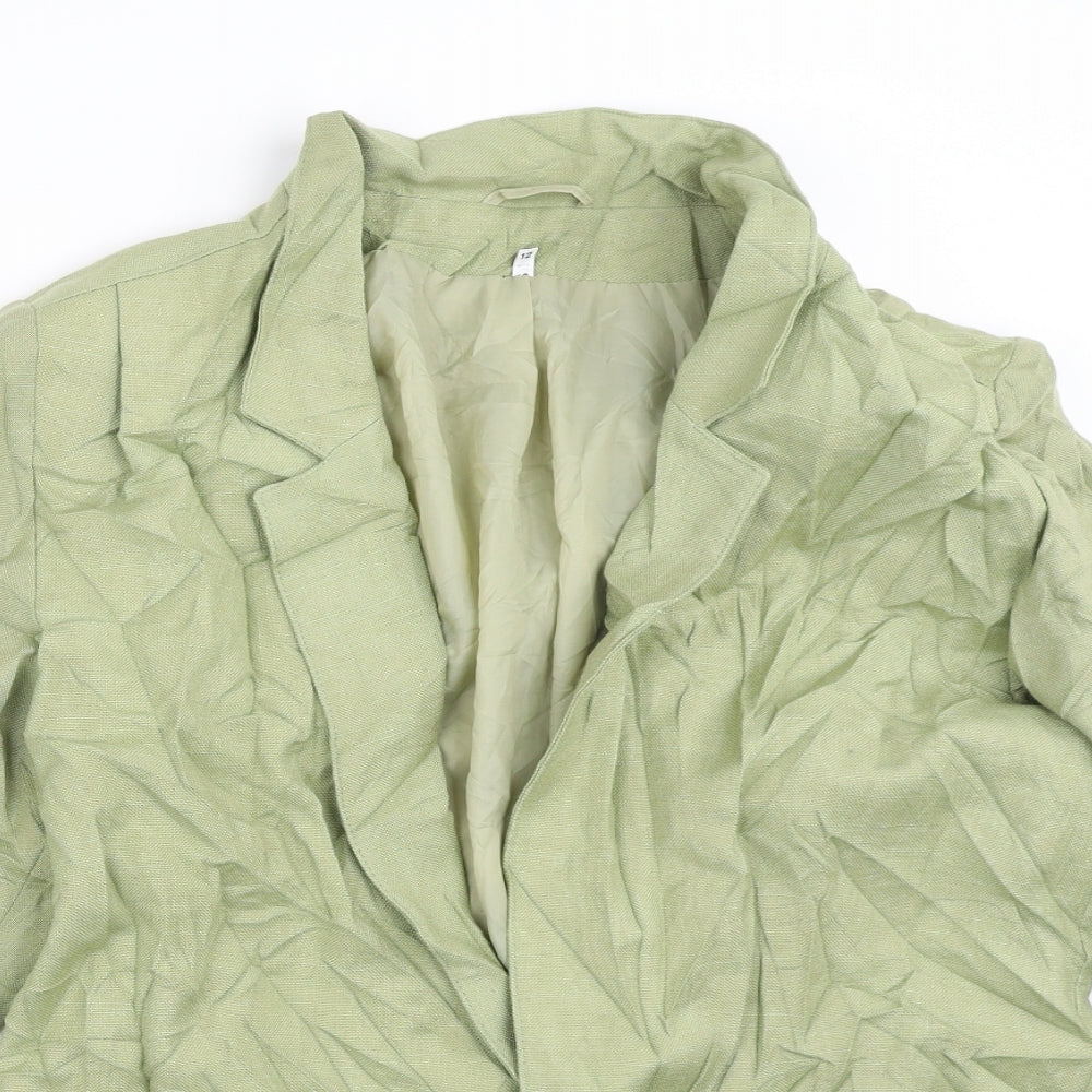 Preworn Womens Green   Jacket Blazer Size 12