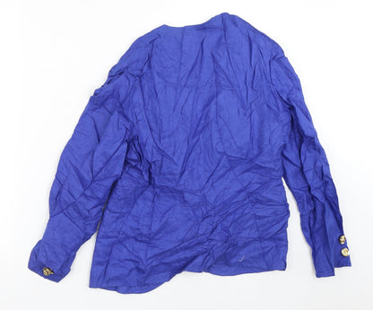 Hardor Womens Purple   Jacket Blazer Size 8