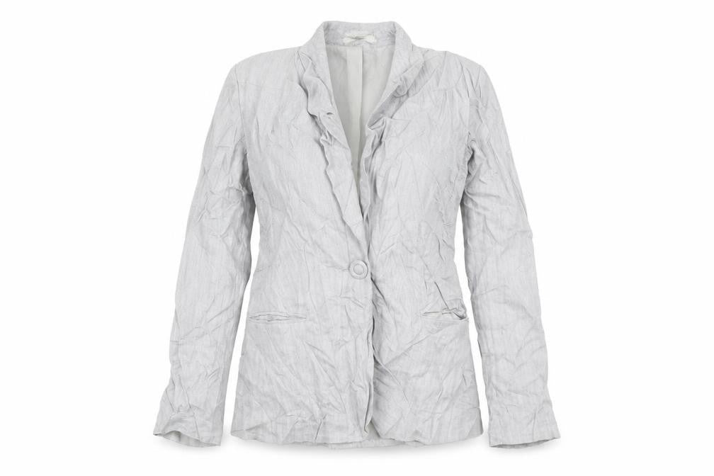 Marks & Spencer Womens Grey Striped  Jacket Blazer Size 12