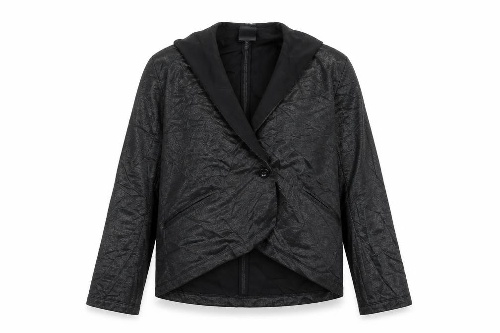 NEXT Womens Black Geometric  Jacket Blazer Size 14