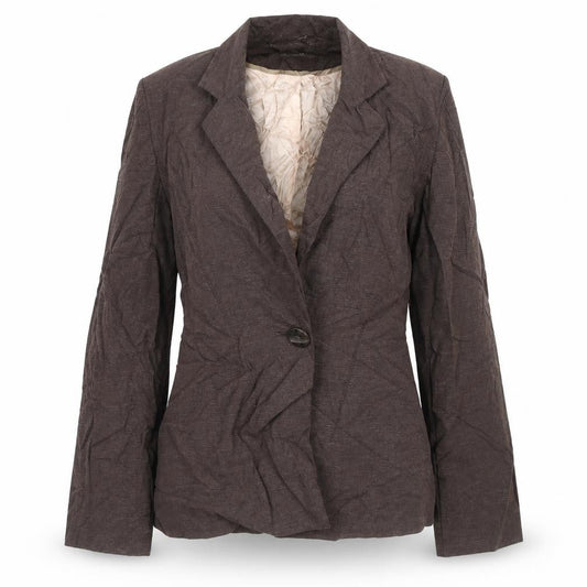 Principles Womens Brown Striped  Jacket Blazer Size 10