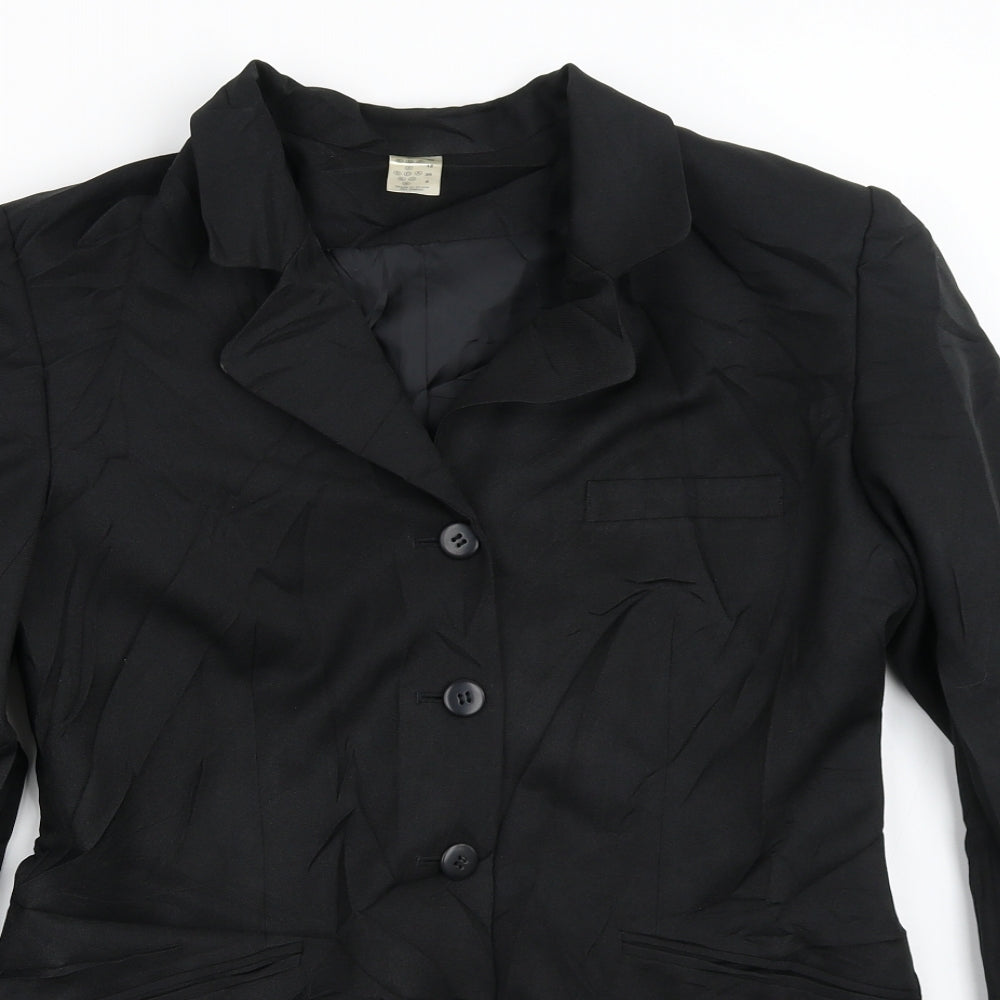 Preworn Womens Black   Jacket Blazer Size 12
