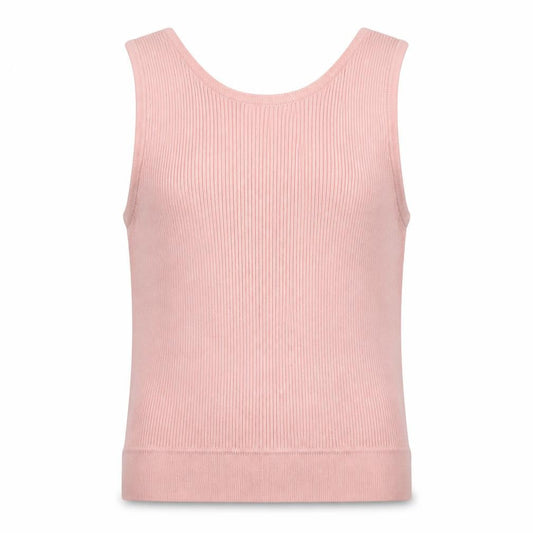 Bershka Womens Pink  Viscose Jersey Tank Size S Round Neck