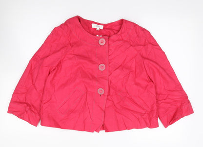 Marks & Spencer Womens Pink   Jacket  Size 8  Button