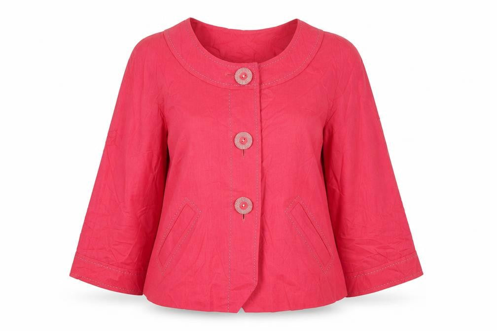 Marks & Spencer Womens Pink   Jacket  Size 8  Button
