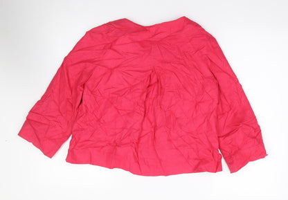 Marks & Spencer Womens Pink   Jacket  Size 8  Button