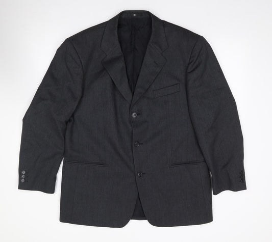 Ciro Citterio Mens Grey  Viscose Jacket Suit Jacket Size 42