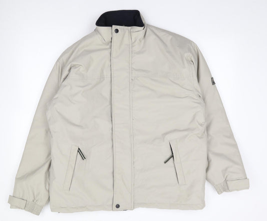 Cedarwood State Mens Beige   Rain Coat Coat Size M  Zip
