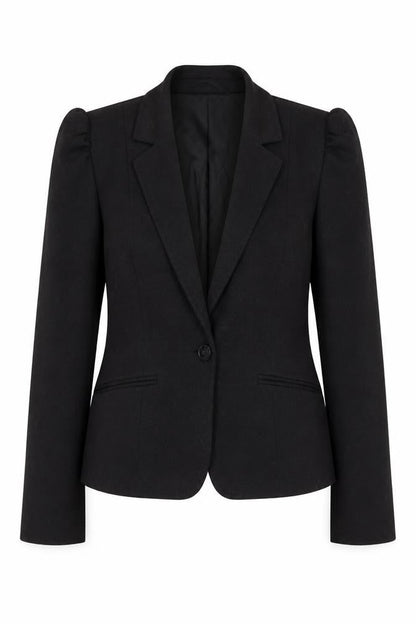 H&M  Womens Grey  Polyester Jacket Suit Jacket Size 8